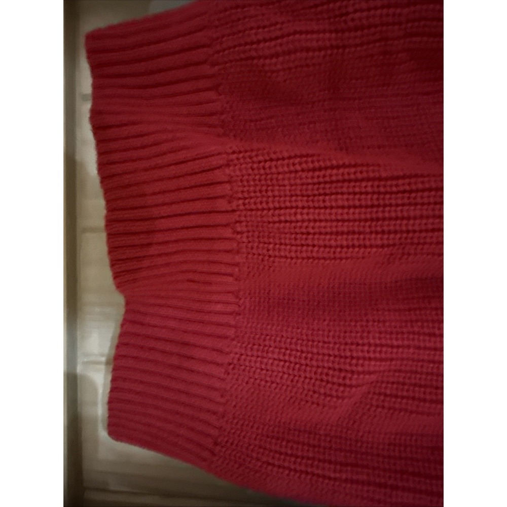 Tommy Jeans Colorblock Knit Cardigan Sweater Navy Red Gray Women's Small S - Picture 14 of 16
